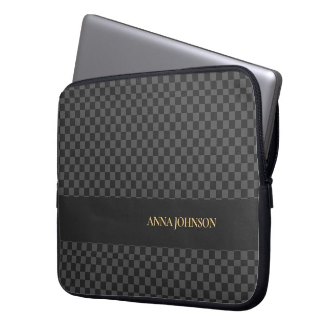 Personalisierter Name des Prüfmusters Laptopschutzhülle (Vorderseite Links)