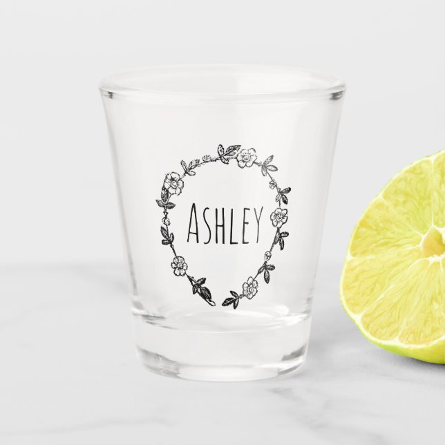 personalisierter Name des Schussglases Schnapsglas (Vorderseite)