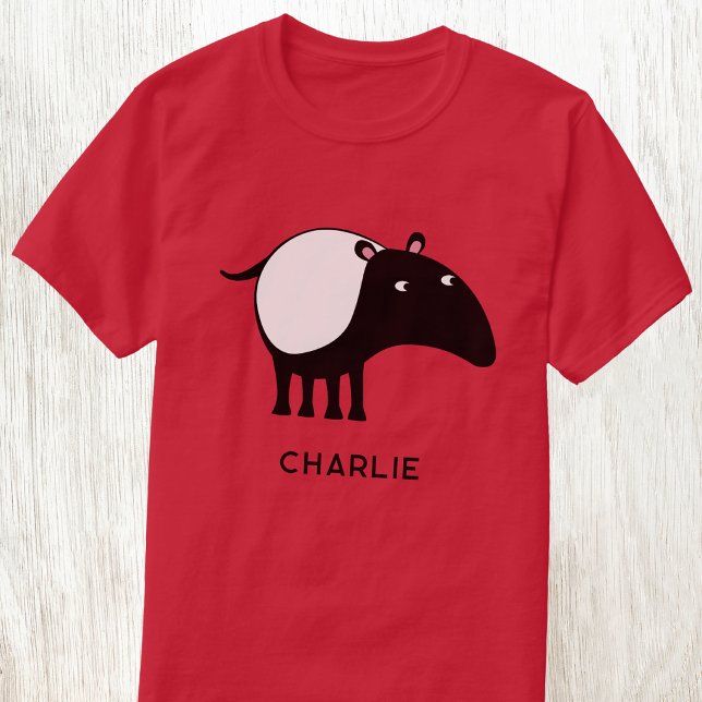 Personalisierter Name des Tapir T-Shirt (Von Creator hochgeladen)
