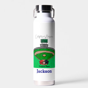 Personalisierter Name des Team-Teams in Zusammenar Trinkflasche