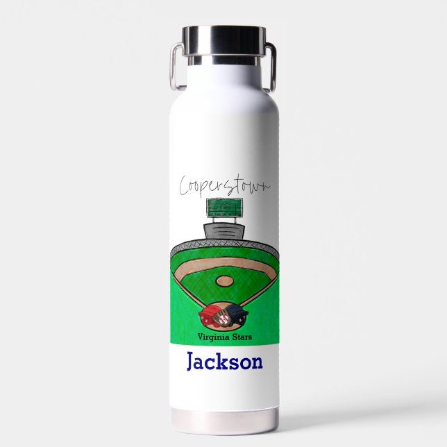 Personalisierter Name des Team-Teams in Zusammenar Trinkflasche (Vorne)