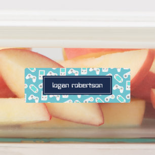Personalisierter Name des Videospielmusters Etiketten