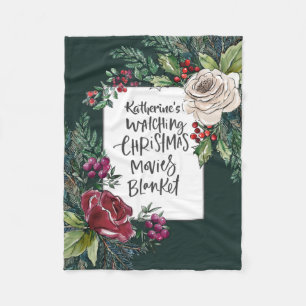 Personalisierter Name des Weihnachtsfilms Fleecedecke
