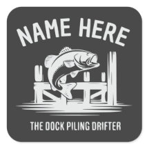Personalisierter Name Dock Schatten Bass