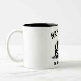 Personalisierter Name Dock Schatten Bass Zweifarbige Tasse