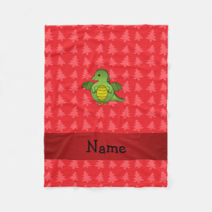 Personalisierter Name Drachenbaum Fleecedecke