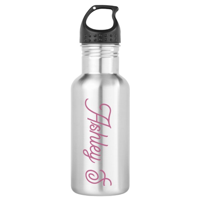 PERSONALISIERTER NAME EDELSTAHLFLASCHE (Vorderseite)