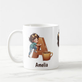 Personalisierter Name & Ein verschlafener Morgen P Kaffeetasse
