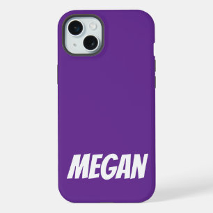Personalisierter Name Einfach Stylisch Moderne Mon iPhone 15 Plus Hülle