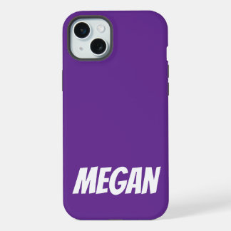 Personalisierter Name Einfach Stylisch Moderne Mon iPhone 15 Plus Hülle