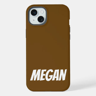 Personalisierter Name Einfach Stylisch Moderne Mon iPhone 15 Plus Hülle