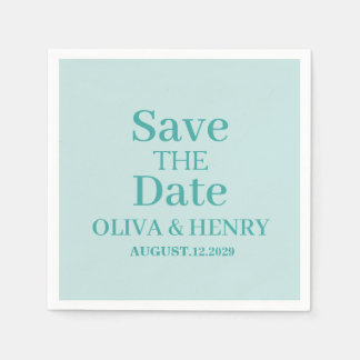 PERSONALISIERTER NAME EINFACH STYLISCH SAVE THE DA SERVIETTE