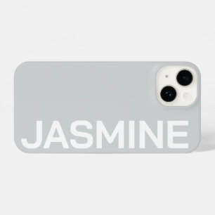 Personalisierter Name Einfache Minimale Monogram M iPhone 14 Hülle