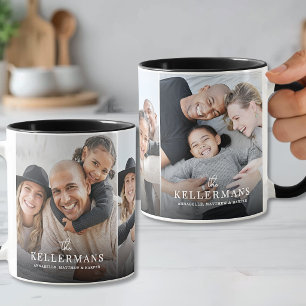 Personalisierter Name Einfaches Familienfoto Tasse