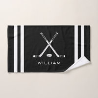 Personalisierter Name Eishockey Black Strips