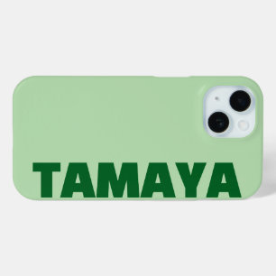 Personalisierter Name Elegant Modern Minimal Grün Case-Mate iPhone Hülle