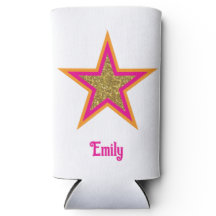 Personalisierter Name eleganter Gold- & Rosastar