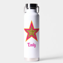 Personalisierter Name eleganter Goldglitter & rosa