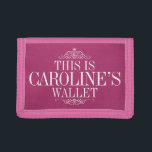 Personalisierter Name | Erstellen Sie Ihre eigene  Trifold Geldbörse<br><div class="desc">Ein Geschenk für sich,  oder perfekt für Bargeld oder Geschenkkarten! Benötigen Sie verschiedene Farben,  Logos,  etc.? *E-MAIL: KOSTENLOSE HILFE* und Anpassung unter hello@christiekelly.com</div>
