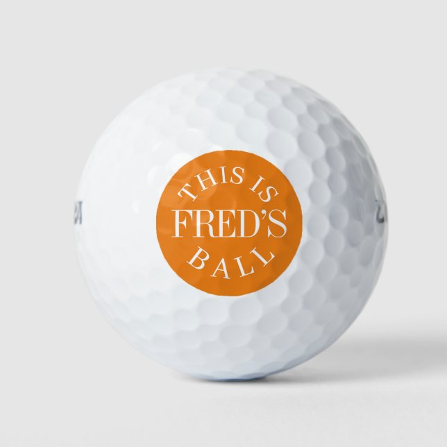 Personalisierter Name | Erstellen Sie Ihre eigenen Golfball (Vorderseite)