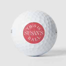 Personalisierter Name | Erstellen Sie Ihre eigenen Golfball