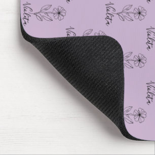 Personalisierter Name Februar Veilchen Geburtstags Mousepad