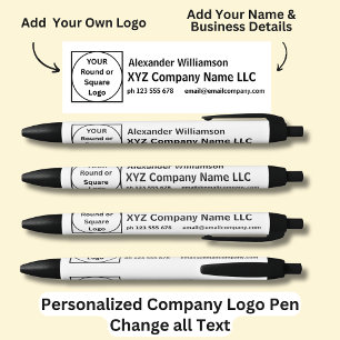 Personalisierter Name, Firmenname und E-Mail Kugelschreiber