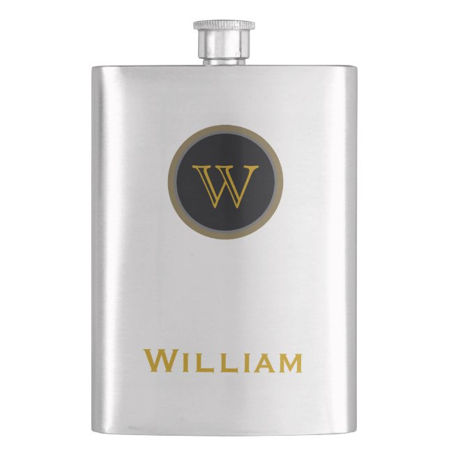 personalisierter Name Flachmann (Vorderseite)