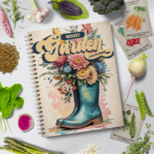 Personalisierter Name Floral Wasserfarben Garten