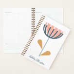 Personalisierter Name Folk Blume Minimalistisch Planer<br><div class="desc">Bleibe stilvoll mit diesem personalisierten Planer mit einem modernen, minimalistischen Blumendesign. Das gepflegte Layout und die zeitgenössische botanische Kunst machen es zu einem idealen Ort für Studierende, Berufstätige und beschäftigte Personen, die elegante und funktionale Schreibwaren Liebe haben. Ideal für Terminplanung, Notizen und Zielsetzung mit einer personalisierten Touch.</div>