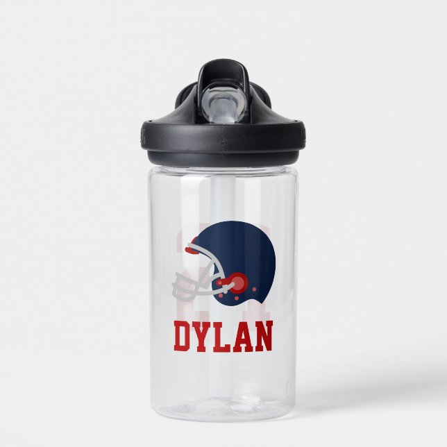Personalisierter Name Football Trinkflasche (Vorne)