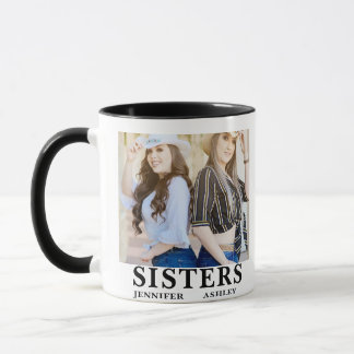 Personalisierter Name Foto Schwester  Tasse