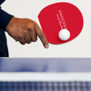 Personalisierter Name Fröhliche Weihnachten Tischtennis Schläger