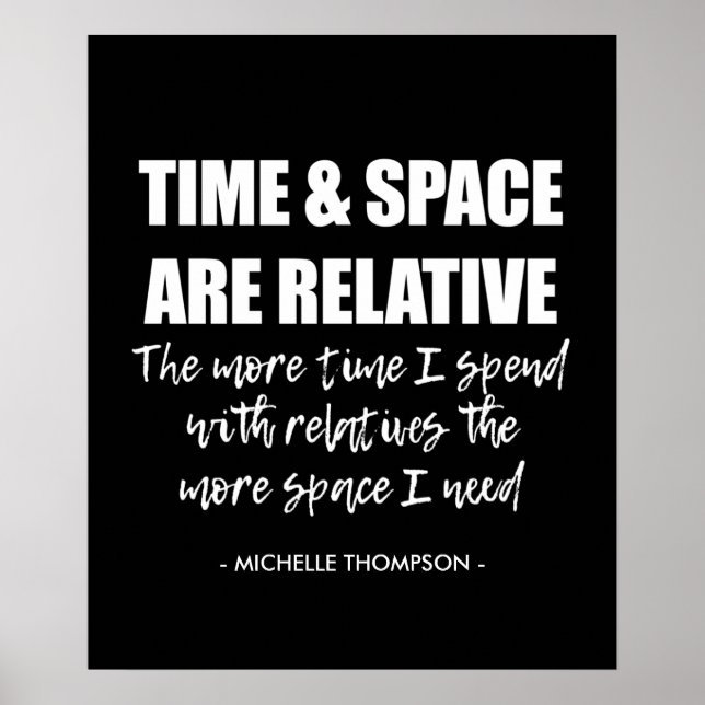 Personalisierter Name Fun Family Quote Typografie Poster (Vorne)