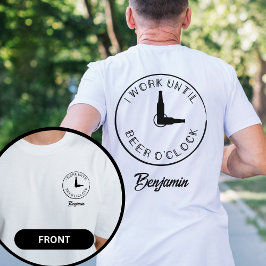 Personalisierter Name Funny Beer Crew T-Shirt