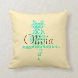Personalisierter Name Funny Cat Pillow Kissen