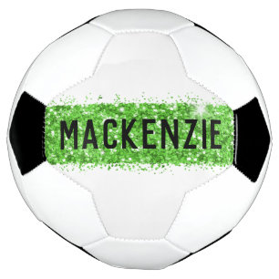 Personalisierter Name für das Monogramm des grünen Fußball