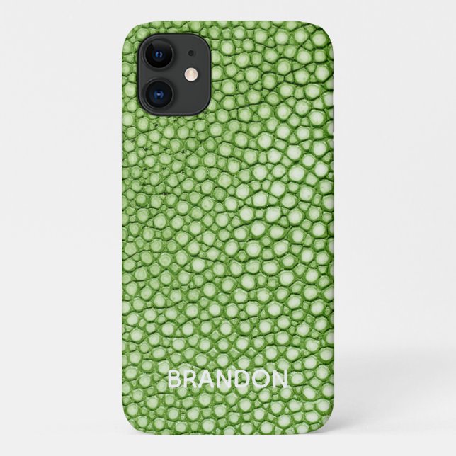 Personalisierter Name für die Lime Green Stingray  Case-Mate iPhone Hülle (Rückseite)