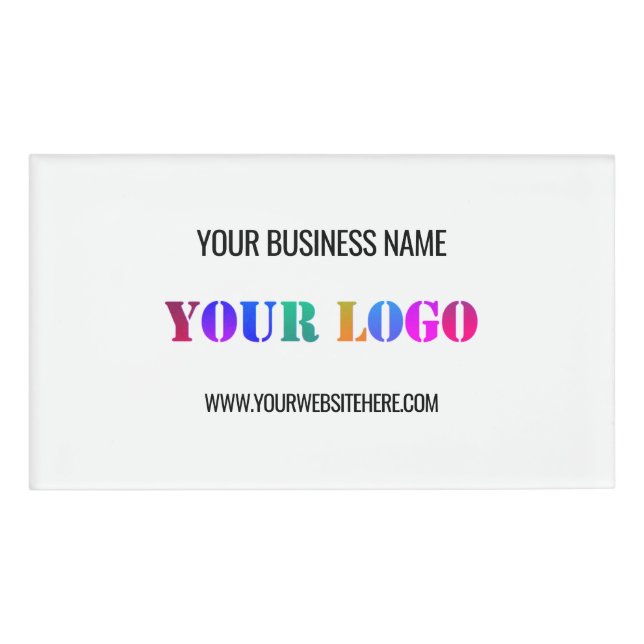 Personalisierter Name für  Firmenlogo Namenschild (Vorderseite)