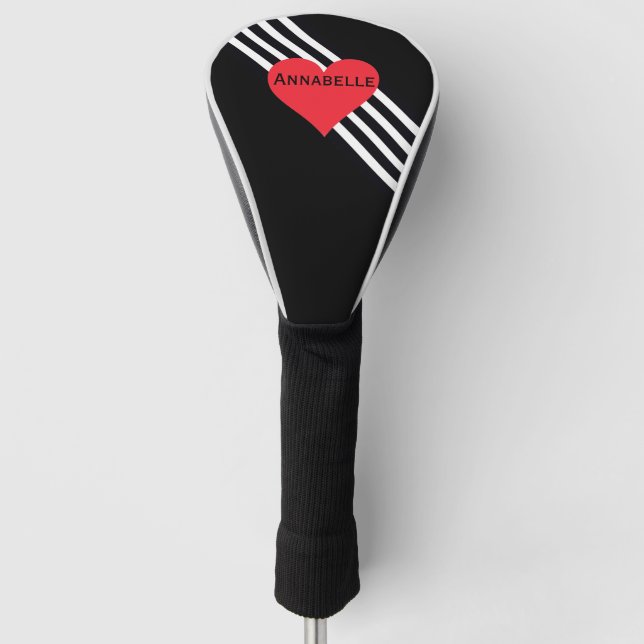 Personalisierter Name für ihr Geschenk Niedliches  Golf Headcover (Vorderseite)