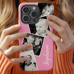 Personalisierter Name für Instagramm-Fotocollage Case-Mate iPhone Hülle<br><div class="desc">Custom Instagram Foto Collage Pink Personalisiert iPhone 11 Fall. Dieses trendige,  moderne Design verfügt über einen Platz für 4 quadratische Foto im Stil eines Intragrams. Fügen Sie Ihren Namen oder Text hinzu,  um dieses benutzerdefinierte DIY-Design weiter zu personalisieren und wählen Sie Ihre eigene Hintergrundfarbe aus.</div>