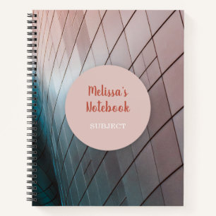 Personalisierter Name für moderne geometrische Skr Notizbuch