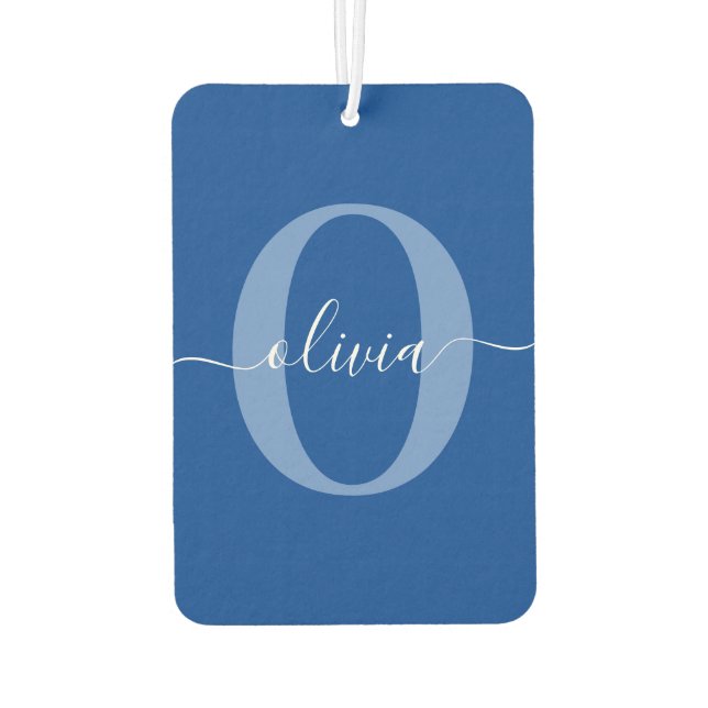 Personalisierter Name für Monogramm Autolufterfrischer (Rückseite)