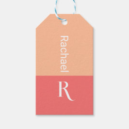Personalisierter Name für Monogramm Geschenkanhänger