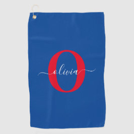 Personalisierter Name für Monogramm Golfhandtuch