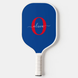 Personalisierter Name für Monogramm Pickleball Schläger