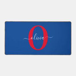 Personalisierter Name für Monogramm Schreibtischunterlage