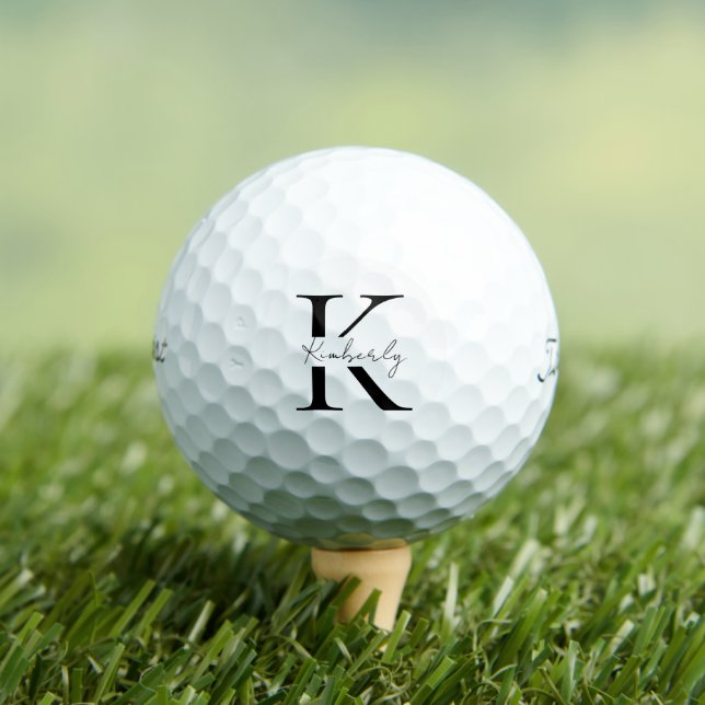 Personalisierter Name für Monogramm Skript Titleis Golfball (Insitu T-Shirt)