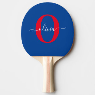 Personalisierter Name für Monogramm Tischtennis Schläger