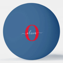 Personalisierter Name für Monogramm Tischtennisball